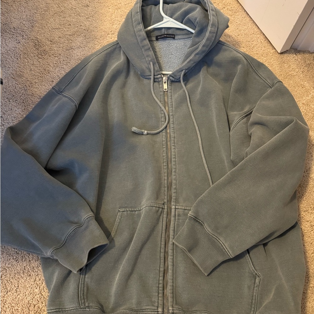 Green Brandy Melville Zip Up